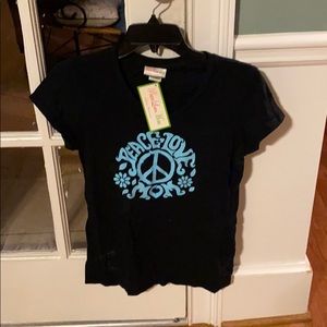 Peace love mom t-shirt